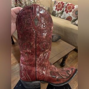 COPY - Cowboy boots red distressed women’s size 8.5 Sterling River